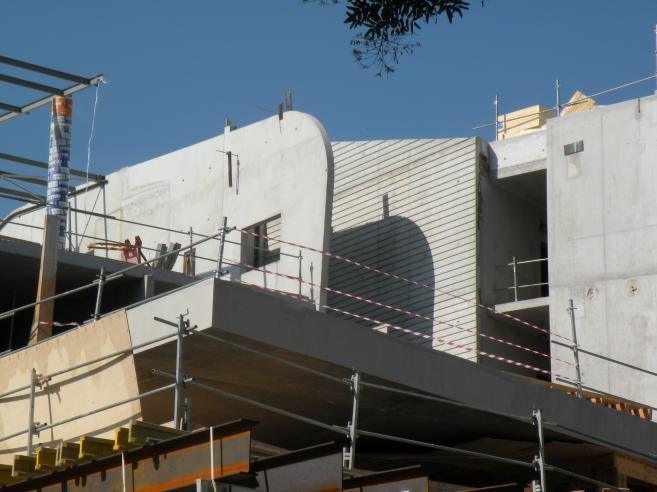  détail de construction d'un immeuble, hôpital Sainte-Anne